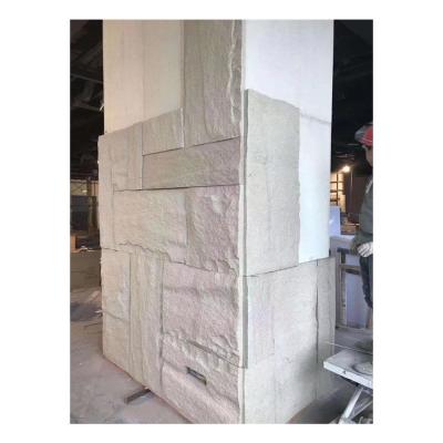 China Modern Gray Color Polyurethane Cladding PU Stone Wall Panels for sale