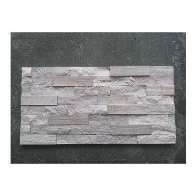 China Modern Gray Stone Wall Veneer Exterior Cladding Tile for sale