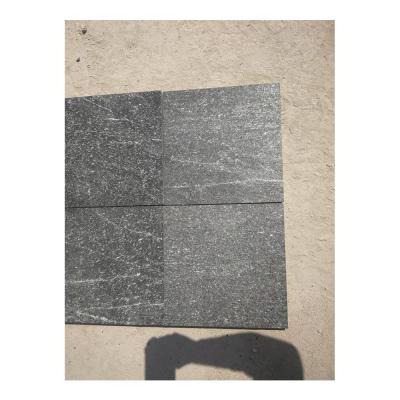 China Modern Flamed Black Granite Paving Floor Tile for sale