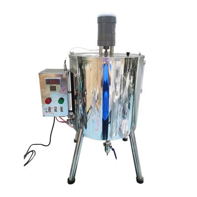 China Food Lipstick Heating Stirring Filling Machine With Hopper Heater Tank Hot For Crayon Soap Filler Heat Mixer Handmade Mixing Filling for sale