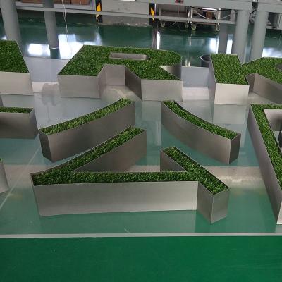 China Custom Exterior Buildings Mirror Polished Giant Metal Letters For Warning Or Project for sale