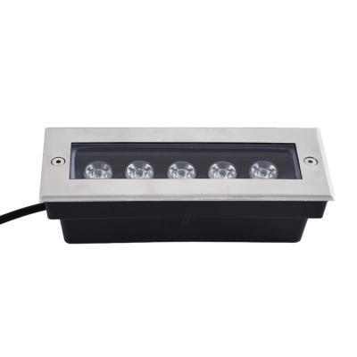 China LANDSCAPE Outdoor Linear Landscape Inground Lamp Lighting 9W Led Underground Light for sale