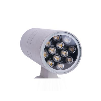 China Modern Indoor Outdoor Garden Through Head Double Led Wall Lamp 5w 7w 10w 14w 20w Led Wall Light for sale