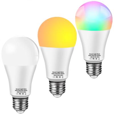 China Residential Led Smart Wifi Life Light Alexa Smart Light Bulb Google Tuya RGB App Wifi Light 12w Smart Home Lamp E27 B22 for sale