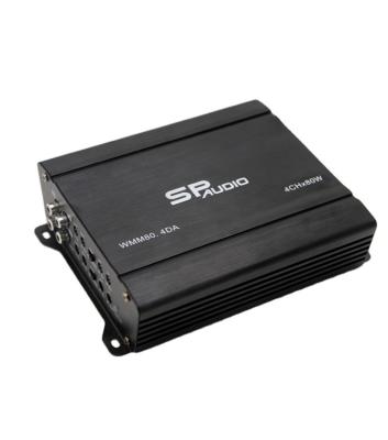 China Best Selling 4*80W Car Audio Amplifier 4 Channel Aluminum Radiator Class D Car Amplifier for sale