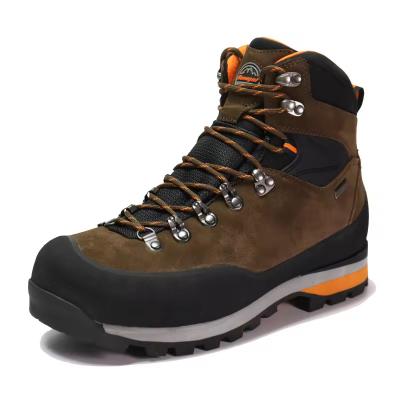 China Circular New Design Leather Outdoor Hiking Shoes Waterproof Mountaineering Boots High Quality Shoes For Men for sale