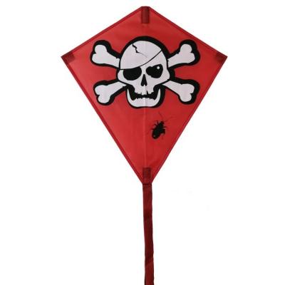 China High Quality Silk Printing Polyester Pirate Diamond Kite For Kids for sale