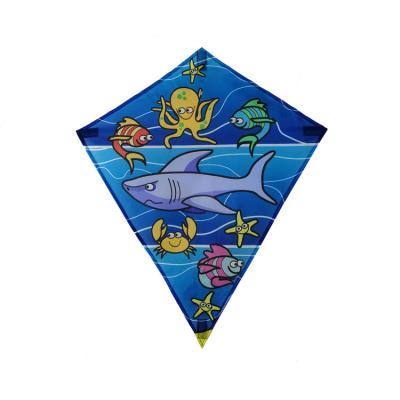 China Customized Design Heat Transfer Polyester Printing Diamond Kite For Kids for sale