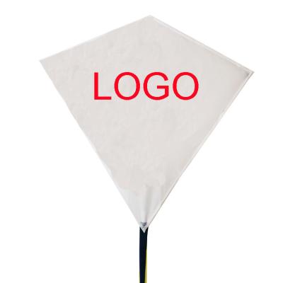 China Wholesale Outdoor Amusement Toy Flying White Customized Advertising Cutomized Logo Diamond Kite for sale