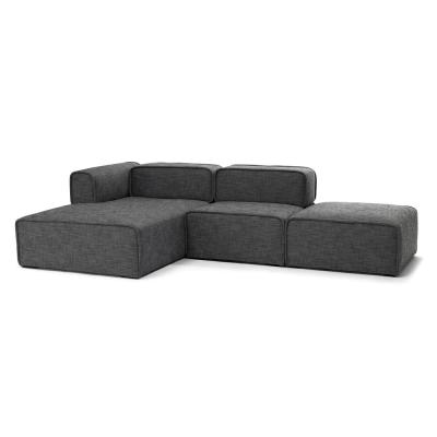 China L Sofa Velvet Modular Left Living Room Sectional Sofa L Shaped Living Room Furniture Living Room Fabric Chair for sale