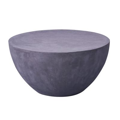 China Durable Mid Cemtury Home Furniture Living Room Bowl Shaped Cement End Table for sale