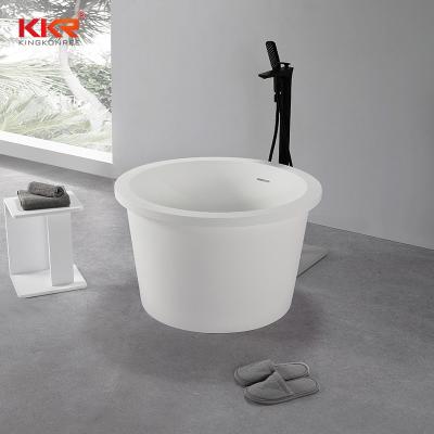 China Sustainable Luxury Acrylic Stone Baby Bathtub Freestanding Solid Outdoor Baby Bathtub for sale