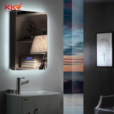 China Smart Lighted Bathroom Mirror Led Light Mirror Anti - Fog Smart Toilet Mirror Touch Screen for sale