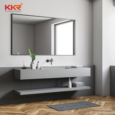 China Smart Magnifying KKR Wash Basin Mirror Hotel Decoration Led Bathroom Mirror for sale