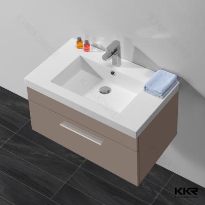 China Modern Solid Surface Hand Wash Sinks Cabinet Wash Basins Bathroom Vanity Cabinet for sale