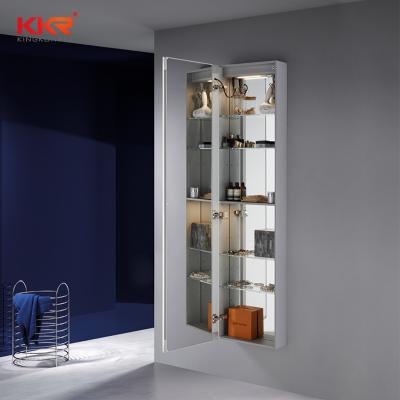 China Antibaterial Dressing Mirror Furniture Cabinets Mirror With Storage Cabinet for sale