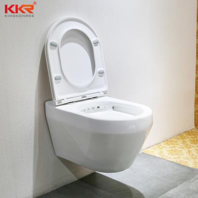 China Modern Ceramic Bathroom Rimless Washdown Accessories Toilet Flush Wall Hung Toilet for sale