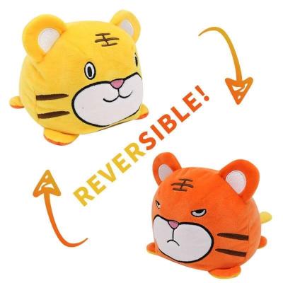 China Decoration& 2021 Healthy Baby Fabric Gifts Source Manufacturer Flipping Plush Toys Reversible Pulpos Tiger Plush Toys for sale