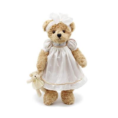 China Promotion & custom baby gifts lovely cute teddy bear white teddy bear dress for sale