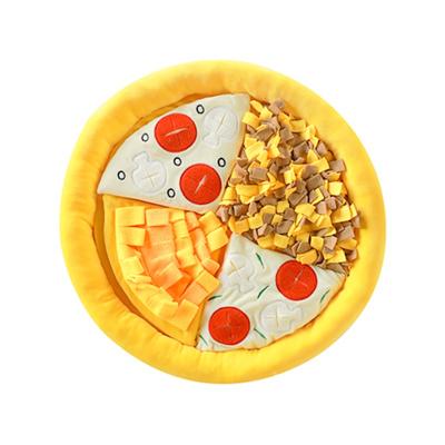 China Viable Pet Pizza Sniffing Mat Squeaking Tibetan Food Game Training Dog Fighting Indoor Toy Anti-Sounding Mat for sale