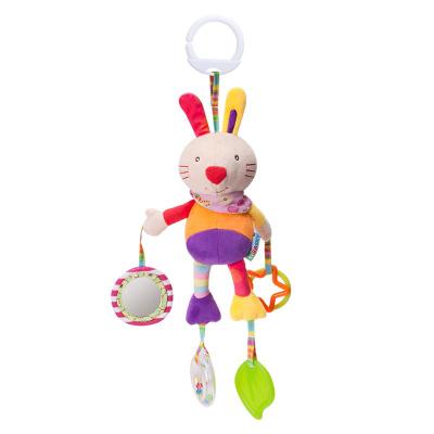 China Decoration& Baby Rattle Toys Plush Rabbit Hanging Rattle Baby Gifts Appease Toy Baby Crib Bell for sale