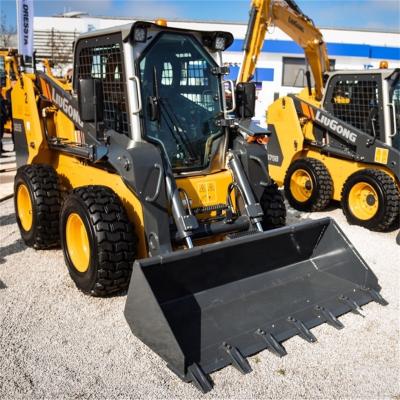 中国 Farms 60hp Skid Steer Loader Rock Bucket CLG375b 4WD 販売のため