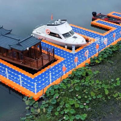 China Boat Pontoon Fishing Enthusiasts Economic Practical Plastic Material Environmental Protection Cube Dock Floating Island for sale