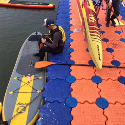 China Boat pontoon environmental protection plastic material color can be customized floating dock inflatable dock inflatable platform for sale