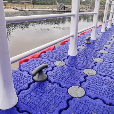 China Boat pontoon source factory environmental protection platform floating pillar hot sale plastic material floating island for sale