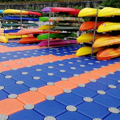 China Hot Selling Outdoor Boat Pontoon Fishing Waters Platform Color Can Be Customized Strong Loading Capacity Platform Lake Floating Dock for sale