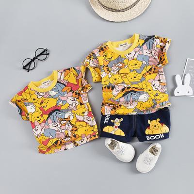 China 2020 Cute Children's Casual Cute Children's T-shirt Baby Toddler Animal Clothes Summer Clothing Boy Short Sleeve Cartoon Dress Wholesale for sale