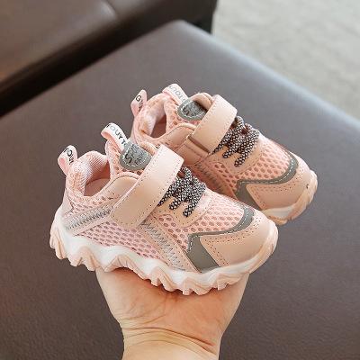 China Deodorization Girls Sports Shoes Spring 2020 Newborn Children's Dad Kids Mesh Wave Fashion Shoes Small Babies Shoes for sale