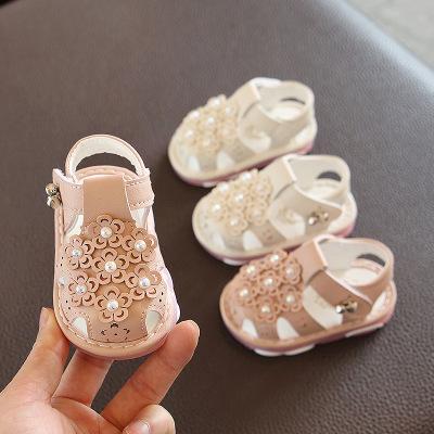 China Summer2020 Deodorization Baby Girl Sandals 1-2 Years Old Newborn Children Baby Princess Shoes Toddler Leather Soft Bottom Non-slip Shoes for sale