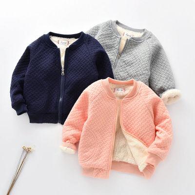 China 2019 Sustainable New Winter Wear Small Piece Of Miss Plus Thick Velvet Coat Fashion Cotton Baseball Children Clothing Winter Jackets for sale