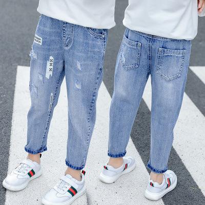 China Boy tucked in new style jeans spring boy's clothing children's clothing QUICK DRY and boy's autumn fashion jeans small for sale