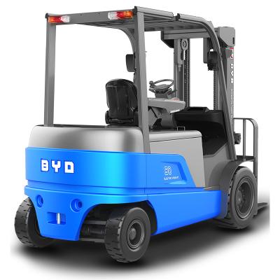 China Construction Material Stores Forklift Truck Counterweight Truck 5ton BYD CPD50 3M Electric Lift 200A\420AH/560AH/640AH/840AH/960AH for sale