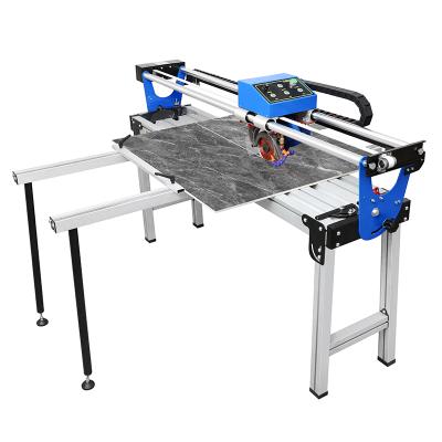 China Building Material Stores LUXTER Desktop Automatic Marble Granite Stone Tile Cutting Machine Machinery Marble Stone Cutter for sale