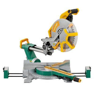 China Wood Saw Compound LUXTER 305mm (12 Inch) Sliding Miter Saw Double Bevel With Laser Miter Saw For Woodworking for sale