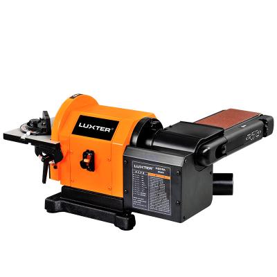 China LUXTER 900W All Material Metal Belt Disc Bench Sanding Belt Sander Polishing Machine for Wood Working for sale