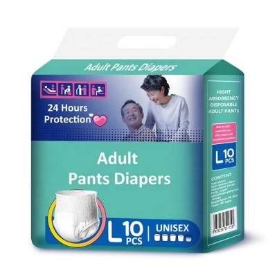 China Disposable Type And Plain Weave Diaper Down Pulp Material Adult Diaper Diaper Pants Manufacturer In China for sale