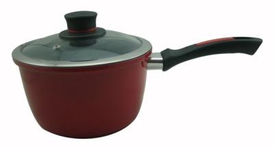 China IMITATE CAST ALUMINIUM PORCELAIN ENAMELLED NON-STICK SAUCE PAN for sale