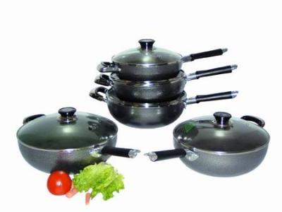 China ALUMINIUM PAINTED NON-STICK COVERED STIR FRY for sale