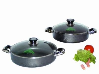 China ALUMINIUM PAINTED NON-STICK COVERED CASSEROLE for sale