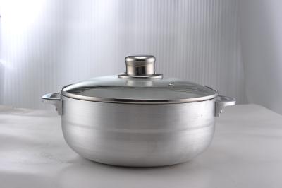 China Aluminium Caldero Pot  with Glass Cover en venta