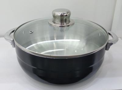 China Aluminium Caldero Pot, Cookware, Cooking Pot, Casserole (Glass Cover available) en venta