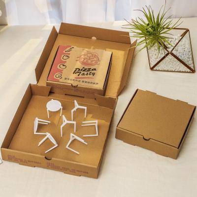 China Recyclable high quality biodegradable rectangular food packaging box pizza paper box packaging with logo for sale