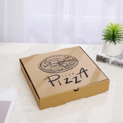 China Recyclable Liner Food Cardboard Round Custom Corrugated Gift Packaging Pizza Box Black Plain Recyclable for sale