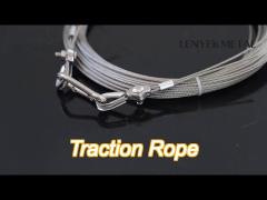 6*19s iwr ss 304 wire rope high tension traction rope  for facility pull