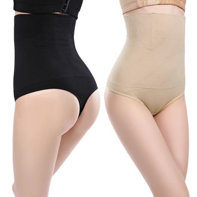 China Sexy Women High Waisted Tummy Control Breathable Thong Women's Slimming Panties Briefs Butt Lifter Shaper for sale