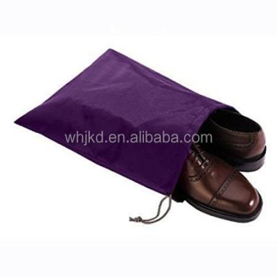 China Waterproof Shoe Bag Fancy Polyester Drawstring Shoe Bag For Travel for sale